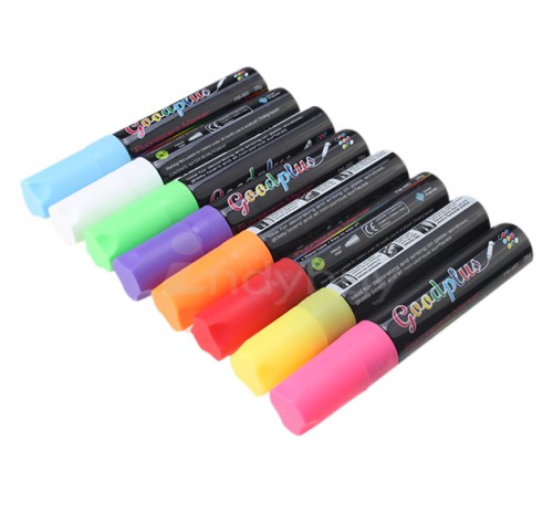 8pcs Highlighter Fluorescent Liquid Chalk Marker Pen for LED Writing Board